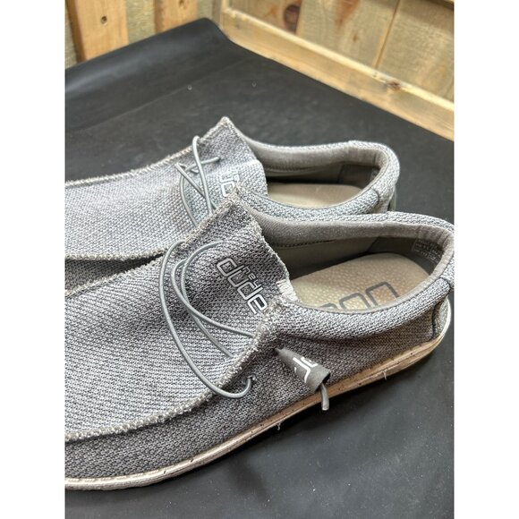 Hey Dude Wally Sox Mens Casual Shoes US 11 Gray Lightweight Breathable Slip-On - Picture 8 of 8